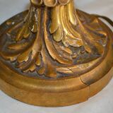 Louis XV style carved gilded wooden table lamp