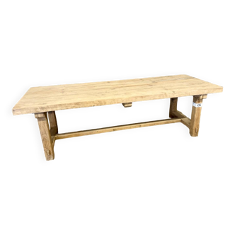 Old large solid oak farm table