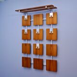 Adjustable coat rack in rosewood, 1970s