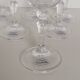 6 real crystal stem glasses