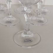 6 crystal glass stemware