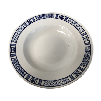 Set of 12 plates Luneville Normandy motif