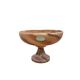 Vintage Onyx Marble Bowl On Foot 80s