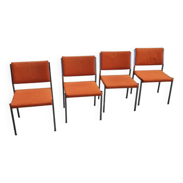 4 chaises Abraham Polak AP Originals par Hein Salomonson, années 1960