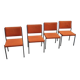 4 x Abraham Polak AP Originals chairs by Hein Salomonson 1960s