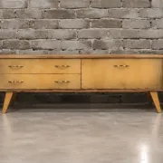 Dressing table set and two modular bedside tables from the 1960s.