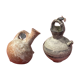 2 small pitchers in antique terracotta