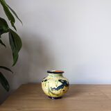 Multicolored glaze vase