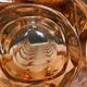 Large Art Deco vase in moulded pink Rosaline glass