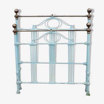 19th iron and brass bed