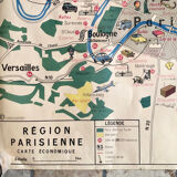 Old school map of Paris