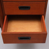 Danish teak drop leaf writing desk by arne vodder, 1960s