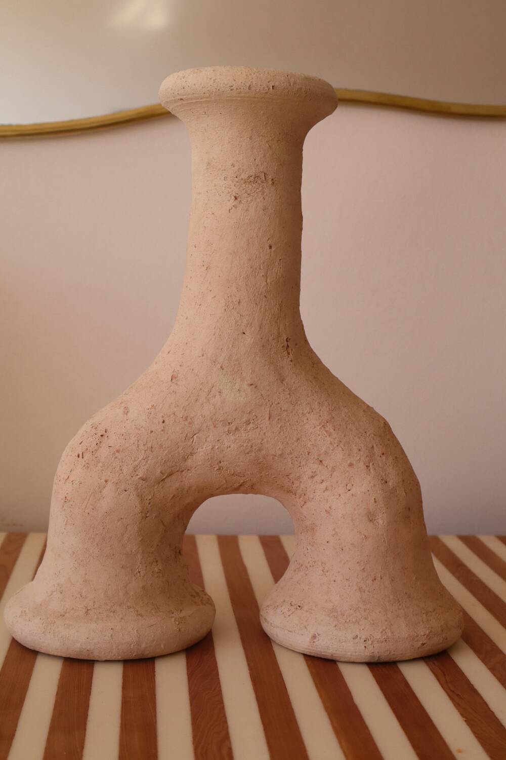 Raw tamegroat wabi sabi pottery sculpture