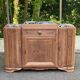 Art Deco sideboard renovated in solid walnut with Saint Laurent marble, 1930.