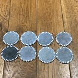 Set of 8 skin coasters
