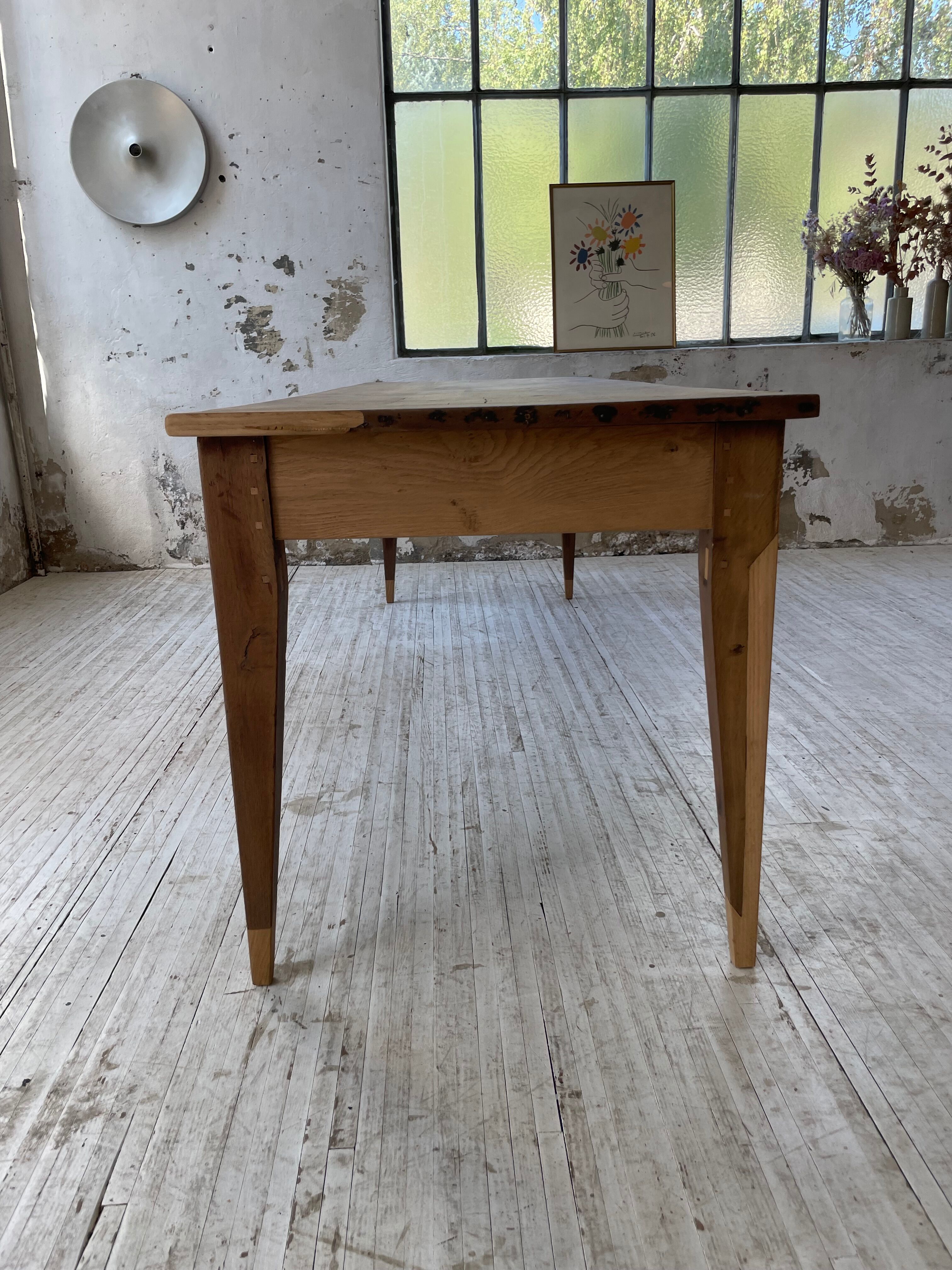 Oak farmhouse table
