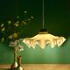 Vintage yellow opaline pendant light