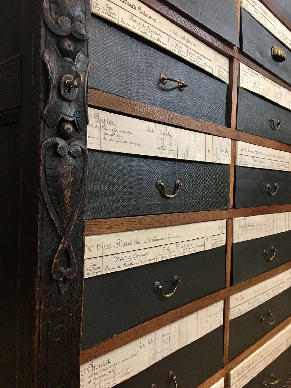 "Cartonnier" furniture from the XIXth