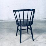 Mid-Century Scandinavian Design Curved Spindle Back Side Chair, Denmark, 1960s