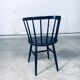 Mid-Century Scandinavian Design Curved Spindle Back Side Chair, Denmark, 1960s