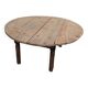 Round low folding table
