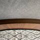 Mid-century wall mirror, oval mirror, Scandinavian design