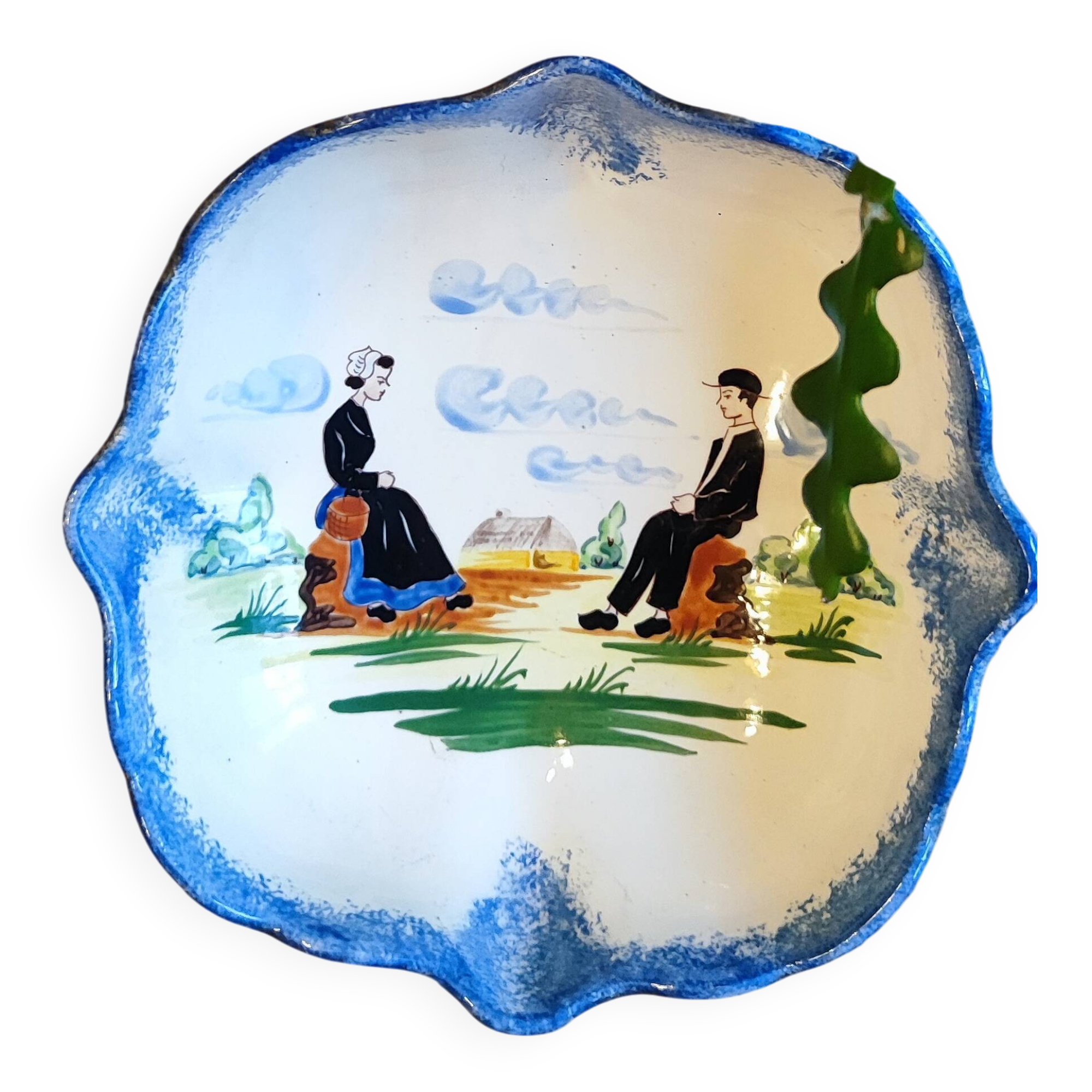 antique cup in porcelain by Gabriel Fourmentraux
