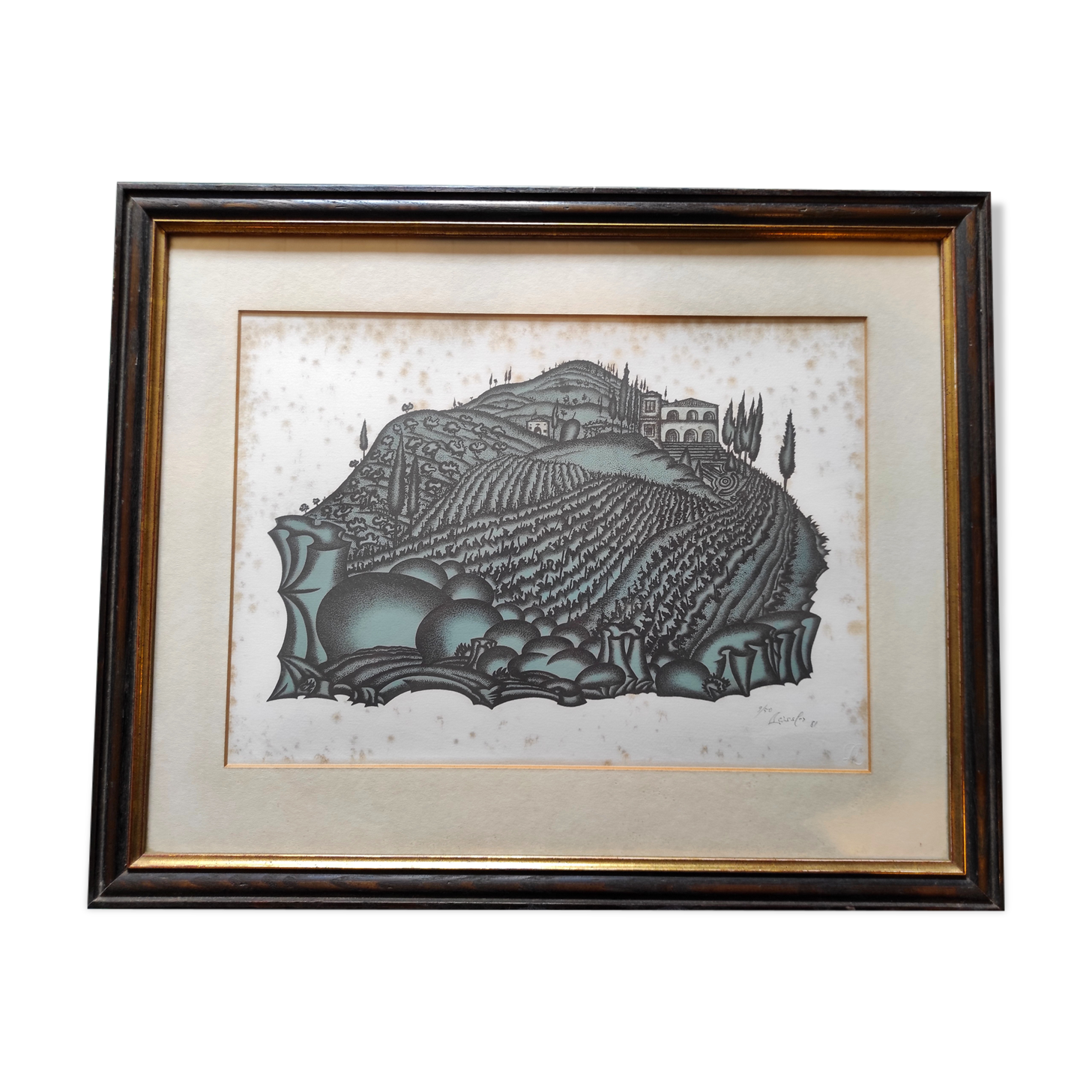 Lithograph of Arnold Leissler, 1981