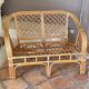 Arched rattan sofa 1970