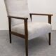 Pair of vintage stained beech armchairs from the 50s/60s