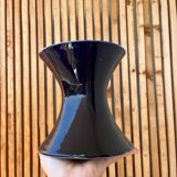 Blue ceramic diabolo vase, 1950