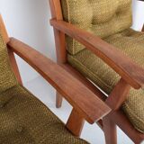 Set of 4 vintage Free-Span FS-116 armchairs, 50s