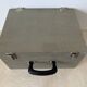 Suitcase, vintage upholstered box