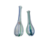 Paire de vases vintage verre