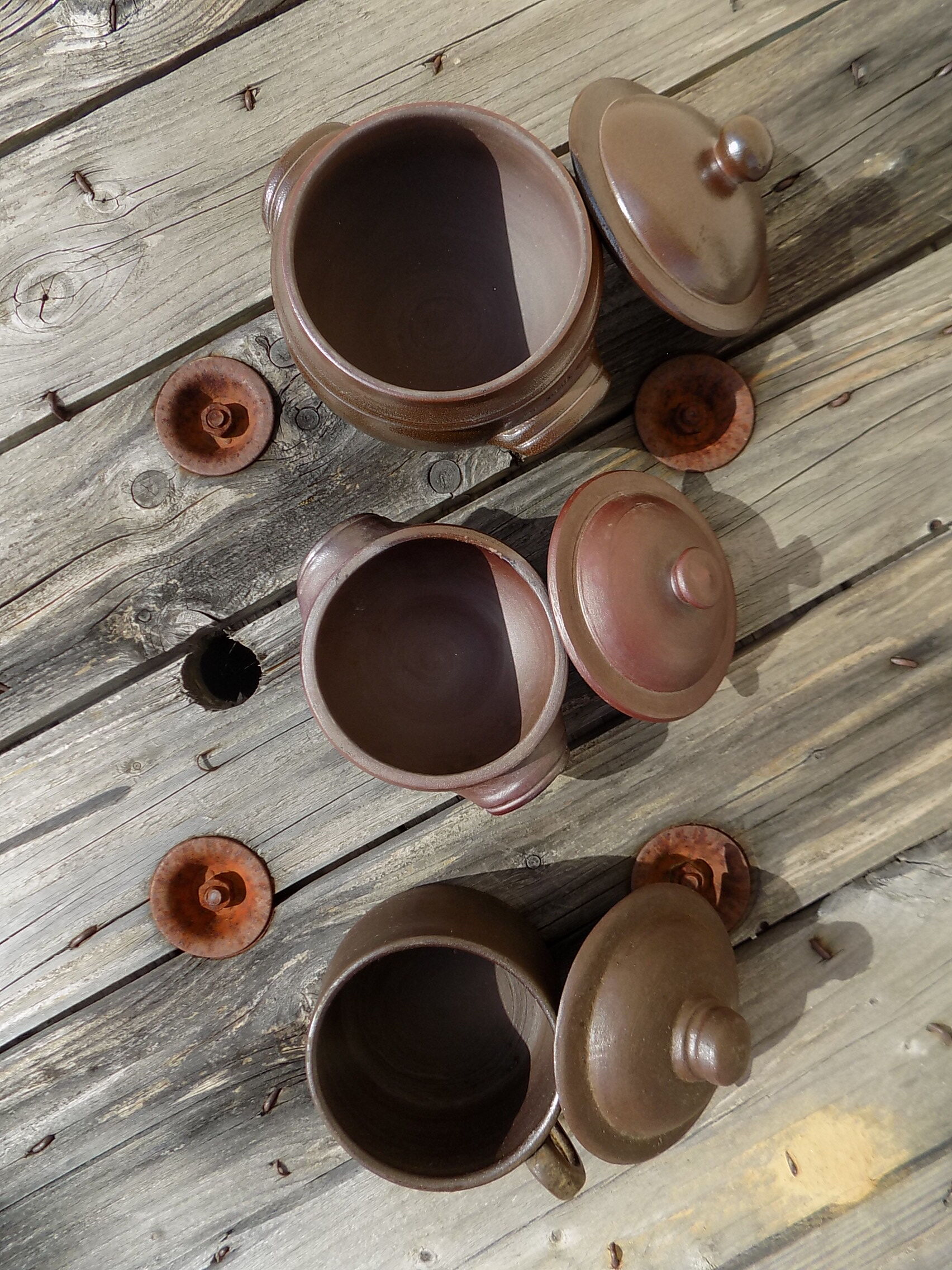 Bols et tasse poterie normande