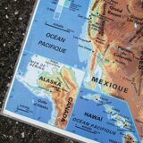 Ancienne carte MDI États-Unis USA vintage