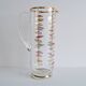 Vintage glass jug, Bohemia Glass, 1960's.