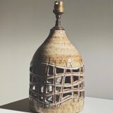 Ceramic lamp base by Robert Pérot, Vallauris, France, circa 1960.