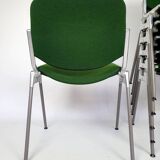 Set of 6 G.Piretti chairs for Castelli