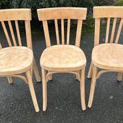 Set of 6 Baumann chairs No. 43, raw wood, ready to paint or sand