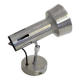Brushed metal adjustable wall spotlight 1970s