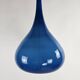 Set of blue glass Danish pendant lamps