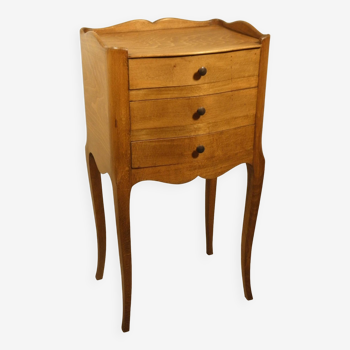 Side table -bedside table with three drawers