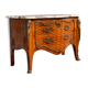 Louis XV curved dresser in marquetry