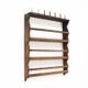 Antique Rustic Farmhouse Folk Art Kitchen Plate Rack / Schelves