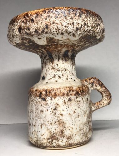 Original vase fat lava form candlestick hand vintage Vallauris