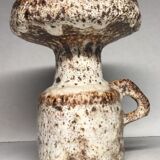Vase original fat lava forme bougeoir a main vintage Vallauris