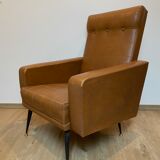 Imitation leather armchair