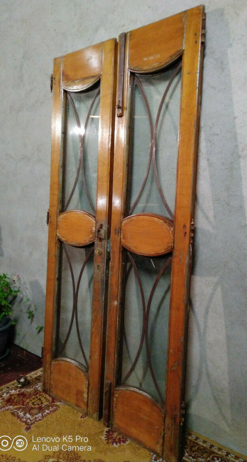 Old glass doors