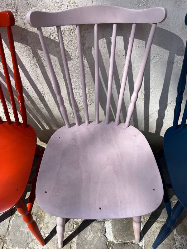 Chaise Baumann rose pâle